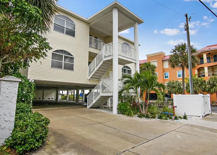 Ferienhaus Family-friendly 3br Beachfront Retreat Indian Rocks Sea Side 202 Clearwater Beach